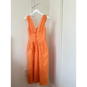 Band of the Free Women's Orange Drop Waist Maxi Dress | SZ S